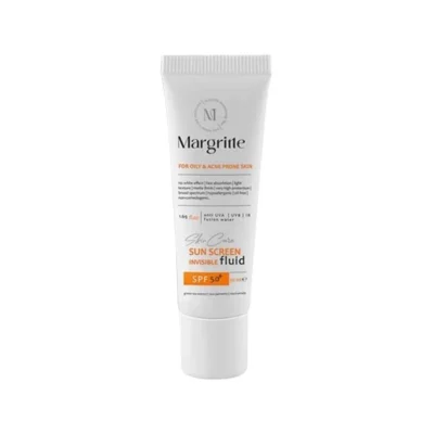 فلوئید ضد آفتاب مارگریت - نمای جلو - چیدمان صفحه و نشانگرها