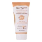 کرم ضد آفتاب SPF 50 - نمای جلو - چیدمان صفحه و نشانگرها