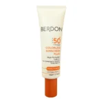 کرم ضد آفتاب SPF50 - نمای جلو - چیدمان صفحه و نشانگرها