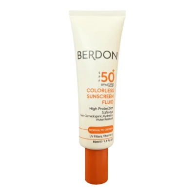کرم ضد آفتاب SPF50 - نمای جلو - چیدمان صفحه و نشانگرها