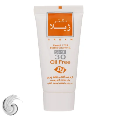 کرم ضد آفتاب بی رنگ - نمای جلو - چیدمان صفحه و نشانگرها