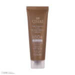 نمای کناری کرم ضدآفتاب رنگی سینره SPF۵۰ مدل Broad Spectrum مناسب انواع پوست، حجم ۵۰ میلی لیتر اصل عمق قاب و پروفایل