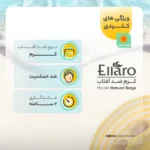نمای کناری کرم ضد آفتاب رنگی الارو SPF۳۰ سری Foundation Effect مدل Natural Beige محافظ UVB، مناسب پوست های چرب و حساس تحت لیس