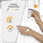 نمای کناری لوسیون ضدآفتاب پرایم مدل Spoert Invisible Roll-On، حجم 50 میلی لیتر عمق قاب و پروفایل