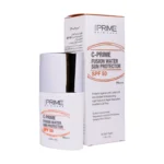 نمای جزئیات فلوئید ضدآفتاب بی رنگ پرایم SPF۵۰ مدل C-Prime Fusion Water مناسب انواع پوست، حجم ۴۰ میلی لیتر اصل حرکت و نصب پشتی