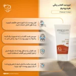 نمای جلو کرم ضدآفتاب رنگی هیدرودرم SPF۶۰ مدل Phisical Tinted مناسب پوست های حساس، حجم ۵۰ میلی لیتر اصل چیدمان صفحه و نشانگرها