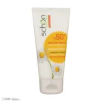 نمای جلو کرم ضدآفتاب شون +SPF۵۰ اصل چیدمان صفحه و نشانگرها