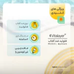 نمای جلو فلوئید ضدآفتاب بی رنگ ویتالیر SPF۵۰ مدل Activit، مناسب پوست های مختلط و چرب، حجم ۵۰ میلی لیتر اصل چیدمان صفحه و نشان