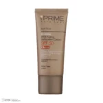 نمای کناری کرم ضدآفتاب بدون رنگ پرایم مدل Anti Aging SPF۵۰، حجم ۴۰ میلی لیتر اصل عمق قاب و پروفایل