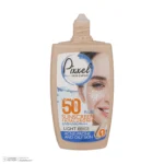 نمای کناری کرم ضدآفتاب رنگی پیکسل ۵۰ SPFمدل LIGHT BEIGE مناسب برای پوست های چرب، حجم ۵۰ میلی لیتر اصل عمق قاب و پروفایل
