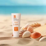 نمای کناری کرم ضدآفتاب پرودرما مدل 60 Sunvest با حجم 40 میلی لیتر عمق قاب و پروفایل