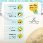 نمای جزئیات کرم ضدآفتاب رنگی مای مدل SPF۹۰، مناسب پوست های نرمال و خشک، حجم ۵۰ میلی لیتر اصل حرکت و نصب پشتی