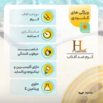 نمای در اتاق کرم ضدآفتاب رنگی اچ ال مدل SPF۵۰ مناسب انواع پوست، حجم ۵۰ میلی لیتر اصل سبک دیواری و مرجع اندازه