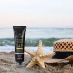 نمای جلو کرم ضدآفتاب آقایان SPF۴۵ سینره، حجم ۵۰ میلی لیتر اصل چیدمان صفحه و نشانگرها