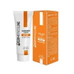 نمای کناری کرم ضد آفتاب رنگی درمنجلین مدل Light Beige SPF ۴۰ مناسب انواع پوست حجم ۳۰ میلی لیتر اصل عمق قاب و پروفایل