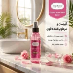نمای بسته بندی اسپری مرطوب کننده دیپ سنس مدل گل رز حجم 150 میلی لیتر برچسب و بسته بندی