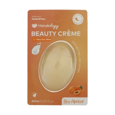 نمای بسته بندی کرم مرطوب کننده هندولوژی مدل Beauty حجم 60 میلی لیتر بسته ۲ عددی برچسب و بسته بندی