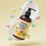 نمای کناری کرم مرطوب کننده و آبرسان بدن ویتامر مدل Candy Dot Cream مناسب برای انواع پوست حجم ۲۵۰ میلی لیتر عمق قاب و پروفایل