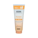 نمای کناری ژل ضد آفتاب بدون رنگ ایزدین SPF 50 مدل Fotoprotector مناسب پوست های حساس حجم 250 میلی لیتر عمق قاب و پروفایل