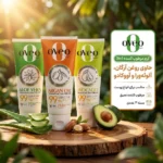 نمای بسته بندی کرم مرطوب کننده اوک شاین مدل ۳in۱ مناسب برای انواع پوست حجم ۷۵ میلی لیتر بسته ۳ عددی اصل برچسب و بسته بندی