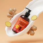 نمای کناری کرم مرطوب کننده و آبرسان بدن ویتامر مدل Ginger & Clove Heat مناسب برای انواع پوست حجم ۲۵۰ میلی لیتر اصل عمق قاب و