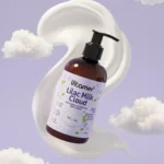 نمای کناری کرم آبرسان و مرطوب کننده بدن ویتامر مدل Lilac Milk مناسب برای انواع پوست حجم 250 میلی لیتر عمق قاب و پروفایل