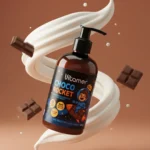 نمای کناری کرم مرطوب کننده و آبرسان بدن ویتامر مدل Choco Rocket برای انواع پوست حجم 250 میلی لیتر عمق قاب و پروفایل