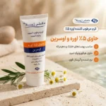 نمای بسته بندی کرم مرطوب کننده دکتر ژیلا مدل اوره مناسب پوست های خشک 75 گرم برچسب و بسته بندی