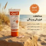 نمای کناری کرم ضدآفتاب رنگی آردن SPF۴۶ اصل عمق قاب و پروفایل