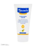 نمای کناری کرم ضد آفتاب بی رنگ دیودنز SPF 50 مدل زینک مناسب پوست چرب حجم 50 میلی لیتر عمق قاب و پروفایل