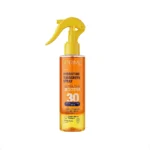 نمای کناری اسپری ضدآفتاب پرایم مدل Ultra Tan Booster SPF۳۰ مناسب انواع پوست حجم ۲۰۰ میل اصل عمق قاب و پروفایل