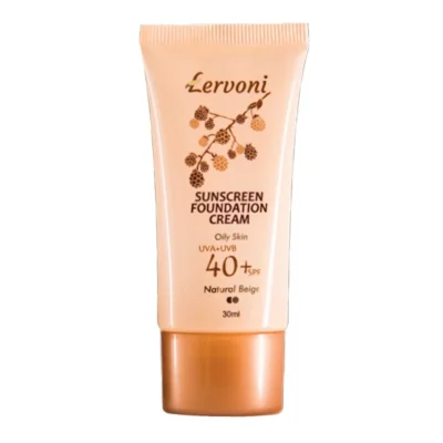 نمای کناری کرم ضد آفتاب رنگی لروونی SPF ۴۰ مدل NB G۰۱ محافظ UVA, UVB و PA+++، آب، مناسب پوستهای چرب حجم ۳۰ میلی لیتر اصل عمق