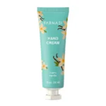 نمای بسته بندی کرم مرطوب کننده صورت و دست فارماسی مدل Warm Vanilla حجم 30 میلی لیتر برچسب و بسته بندی