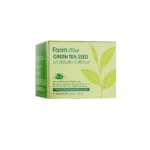 نمای بسته بندی کرم مرطوب کننده صورت و دست فارم استی مدل چای سبز حجم 100 میلی لیتر برچسب و بسته بندی