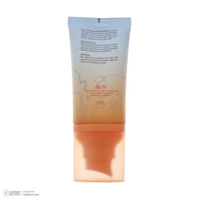 نمای کناری سرم ضد آفتاب رنگی light tinted صورت الارو SPF۵۰ مدل Hyaluronic acid محافظ در برابر اشعه UVA و UVB مناسب برای انواع