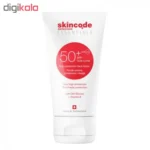 نمای کناری کرم ضدآفتاب اسکین کد مدل Sun Protection SPF 50 حجم 50 میلی لیتر عمق قاب و پروفایل
