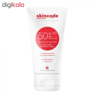 نمای کناری کرم ضدآفتاب اسکین کد مدل Sun Protection SPF 50 حجم 50 میلی لیتر عمق قاب و پروفایل