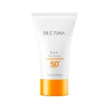نمای کناری کرم ضد آفتاب بدون رنگ دکتر سی تونا SPF ۵۰ مدل Anti wrinkle مناسب انواع پوست حجم ۵۰ میلی لیتر اصل عمق قاب و پروفایل