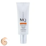 نمای کناری کرم ضدآفتاب رنگی ام کیو SPF۵۰ مدل NATURAL BEIGE BIO TACHES مناسب انواع پوست، حجم ۵۵ میلی لیتر اصل عمق قاب و پروفای