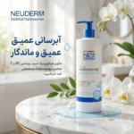 نمای بسته بندی کرم مرطوب کننده دست، صورت و گردن نئودرم مدل Optimal Hydrosense مناسب برای پوست خشک معمولی حجم ۴۵۰ میلی لیتر اص