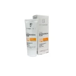 نمای کناری کرم ضد آفتاب رنگی صورت بیزانس SPF 50 مدل Gold Beight 40 میلی لیتر عمق قاب و پروفایل
