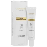 نمای کناری فلوئید ضد آفتاب بدون رنگ کپیسنس SPF 50 مدل BRI-O مناسب پوست چرب حجم 40 میلی لیتر عمق قاب و پروفایل