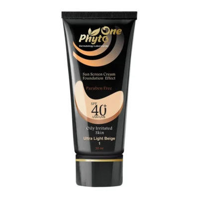 نمای کناری کرم ضد آفتاب رنگی فیتووان مدل Ultra Light Beige SPF 40 مناسب پوست چرب حجم 30 میلی لیتر عمق قاب و پروفایل