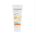 نمای کناری کرم ضد آفتاب بدون رنگ کپیدرما SPF 50 مدل CAP مناسب پوست های چرب و مختلط حجم 40 میلی لیتر عمق قاب و پروفایل