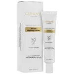 نمای کناری کرم ضد آفتاب بدون رنگ SPF 50 کپیسنس مدل BRI-DN مناسب پوست های معمولی و خشک حجم 40 میلی لیتر عمق قاب و پروفایل