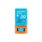 نمای کناری استیک ضد آفتاب بی رنگ باباریا SPF ۵۰ مدل Protection Plus محافظ UVA و UVB مناسب انواع پوست حجم ۲۰ میلی لیتر اصل عمق
