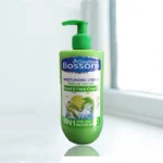 نمای بسته بندی کرم آبرسان انشوربوسوم مدل aloe vera حجم ۵۰۰ میلی لیتر بسته ۲ عددی برچسب و بسته بندی