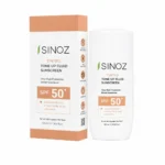 نمای کناری کرم ضد آفتاب رنگی صورت سینوز SPF 50+ مدل Tone-Up مناسب برای انواع پوست حجم 50 میلی لیتر عمق قاب و پروفایل