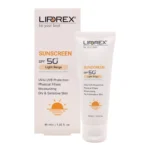 نمای کناری کرم ضد آفتاب رنگی لیپورکس SPF 50 مدل L-D مرطوب کننده مناسب پوست های خشک و حساس حجم 40 میلی لیتر عمق قاب و پروفایل