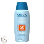 نمای کناری ژل ضدآفتاب بی رنگ آردن سولاریس SPF۵۰ مدل Clear Newgen، مناسب پوست های چرب، حجم ۱۰۰ میلی لیتر اصل عمق قاب و پروفایل